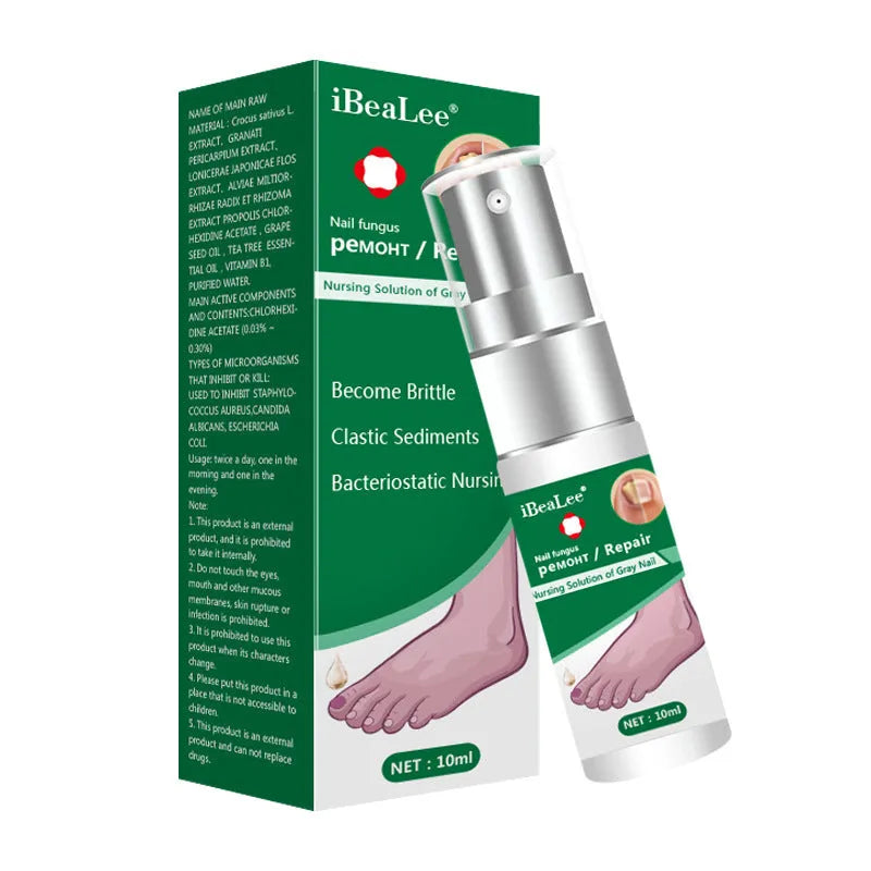 Jiagou Repair Dust For Deck Liquid Antimicrobial 10ml bottle with Whitenail Antibacterial Liquid for toenail treatment