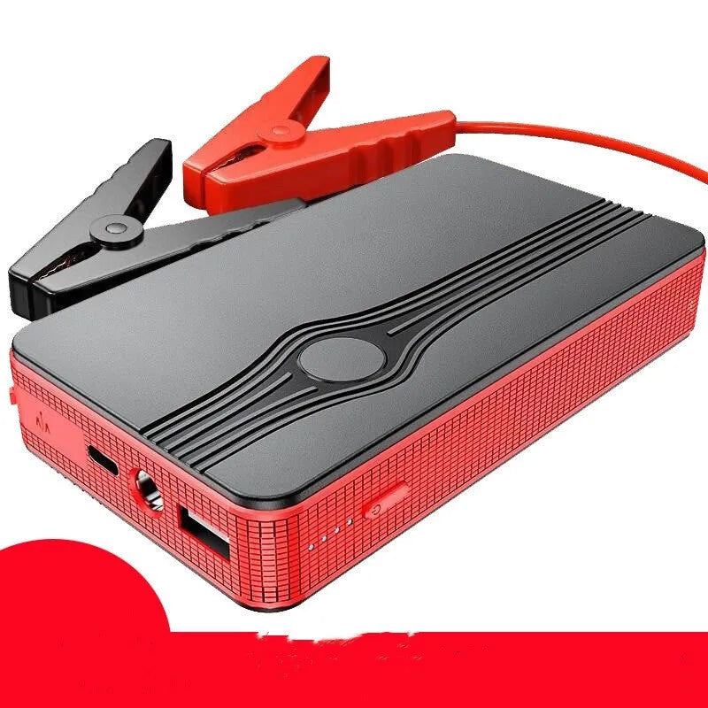 Red K4-E automobile emergency starting power supply measuring 139x79x25mm with 6000mAh capacity for vehicle jump-starts