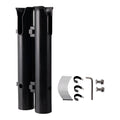 Carbon bicycle and motorcycle fishing rod rack with double-layer plastic rod frame