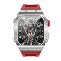 Men's smart watch with 1.91 inch IPS screen and colour strap options