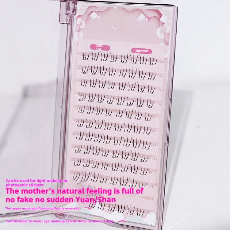Kitten's Paw 12-row segmented lower eyelashes with 4-5-6mm lengths and pointed tails