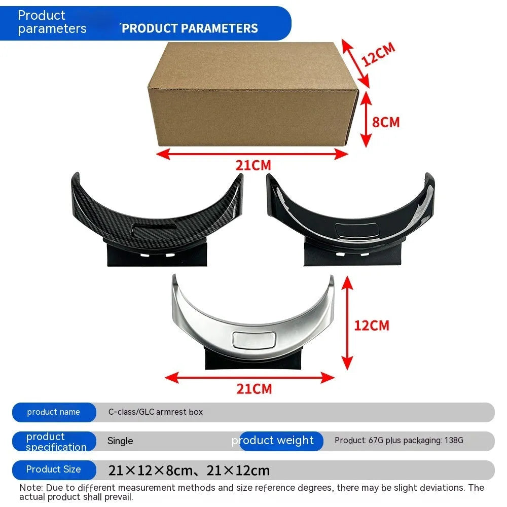 Mercedes-Benz C-Class and GLC-Class armrest button electroplating panel in three finish options