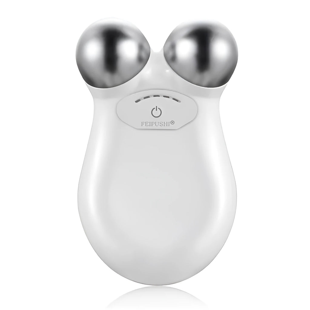 HS-858 pink and white micro current facial lifting device for skin firming treatments