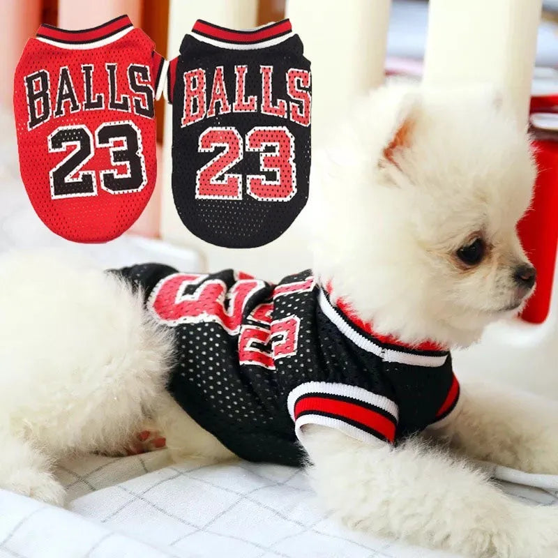 Black and red polyester pet sweatshirt for dogs available in sizes S M L XL XXL