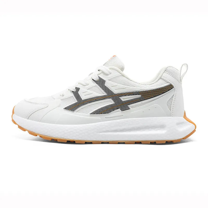 Casual sneaker with KPU mesh upper and popcorn rubber sole, white black or light grey, sizes 39-46
