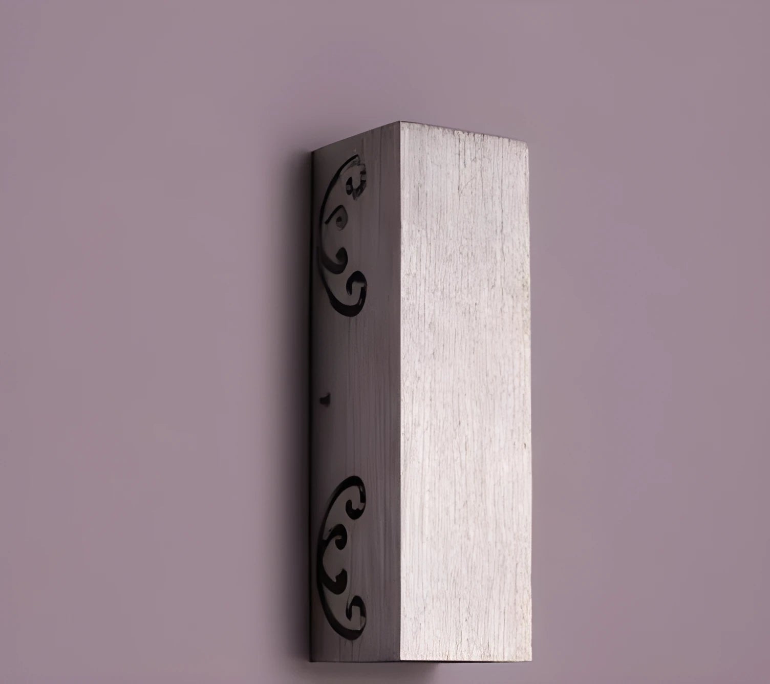Aluminium butterfly-shaped LED wall lamp in blue, mounted on a white wall.