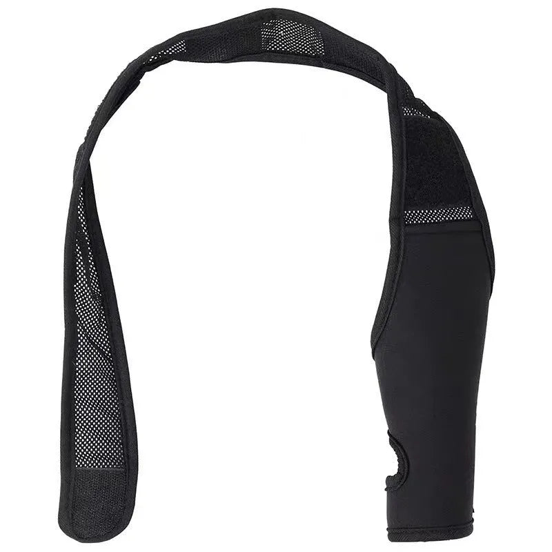 Dog leg support protector in diving cloth and mesh, adjustable Velcro strap, for front and rear legs, sizes XS to XL.