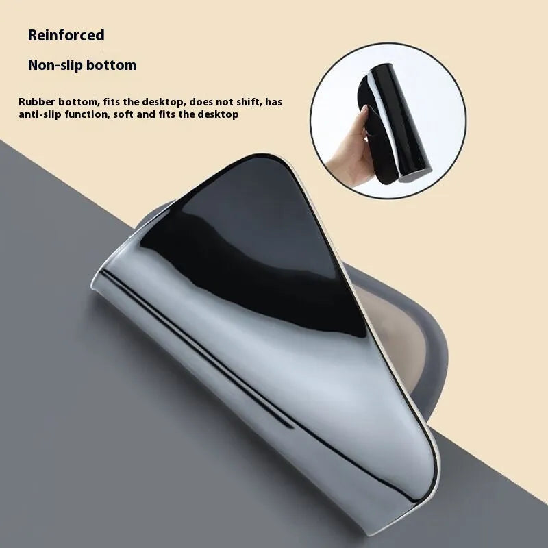 Ergonomic mouse pad with gel wrist support in mint green colour, showing 240x220mm work surface