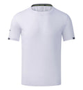 Ice silk quick-drying short sleeve shirt in solid colours for summer sports and leisure wear