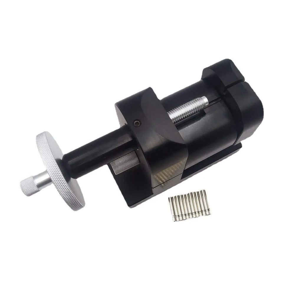 Watch strap removal machine with alloy steel construction measuring 150x115x80mm for professional repair work