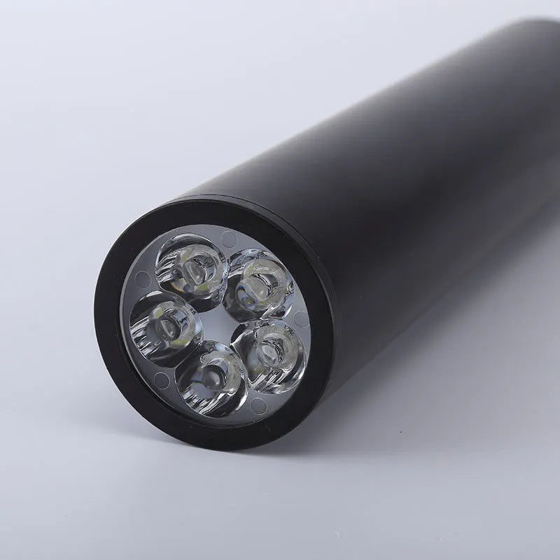 Black round LED surface mounted ceiling spotlight downlight with modern design