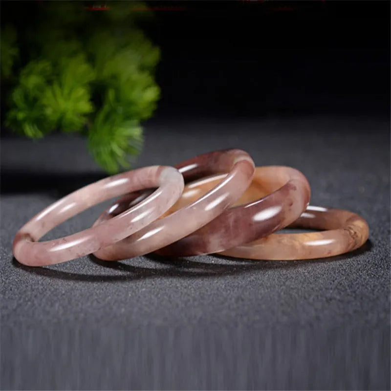Violet jade women's bracelet with geometric design and size options