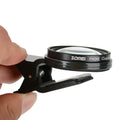 37mm aluminium smartphone macro lens with clip for 12.5x close-up photos