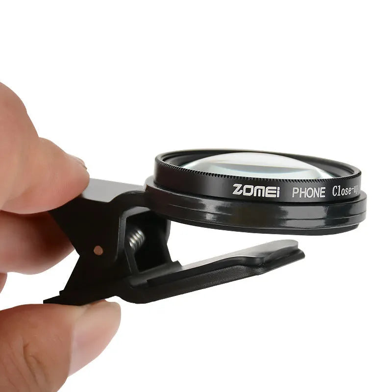 37mm aluminium smartphone macro lens with clip for 12.5x close-up photos