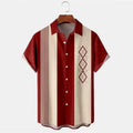 Man wearing a slim fit short sleeve casual shirt with a colourful floral 3D digital print.
