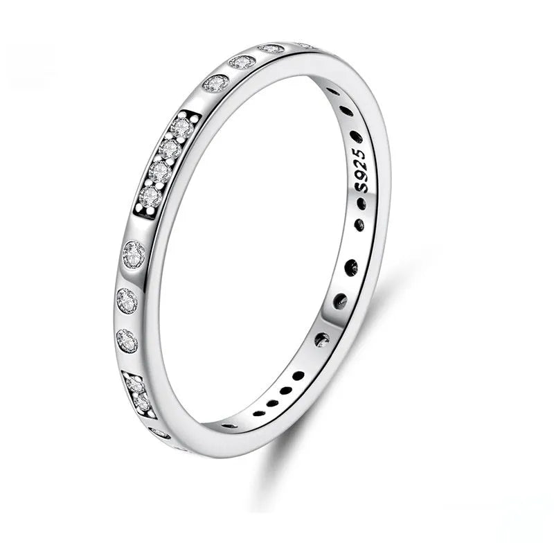 Silver Moss Password I Love You ring with oxidised black finish on a simple bracelet band.