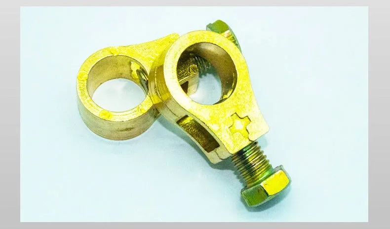 Pure copper car battery clamp with patented design for secure terminal connections