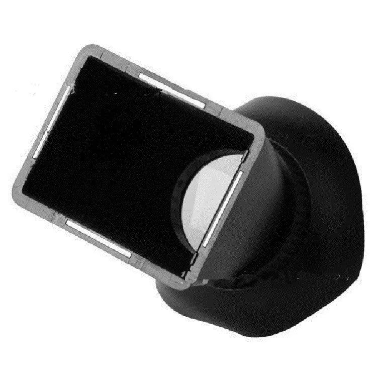 Black Camera Framing Amplifier with magnetic attachment for DSLR and mirrorless cameras, showing 2.8x magnification lens