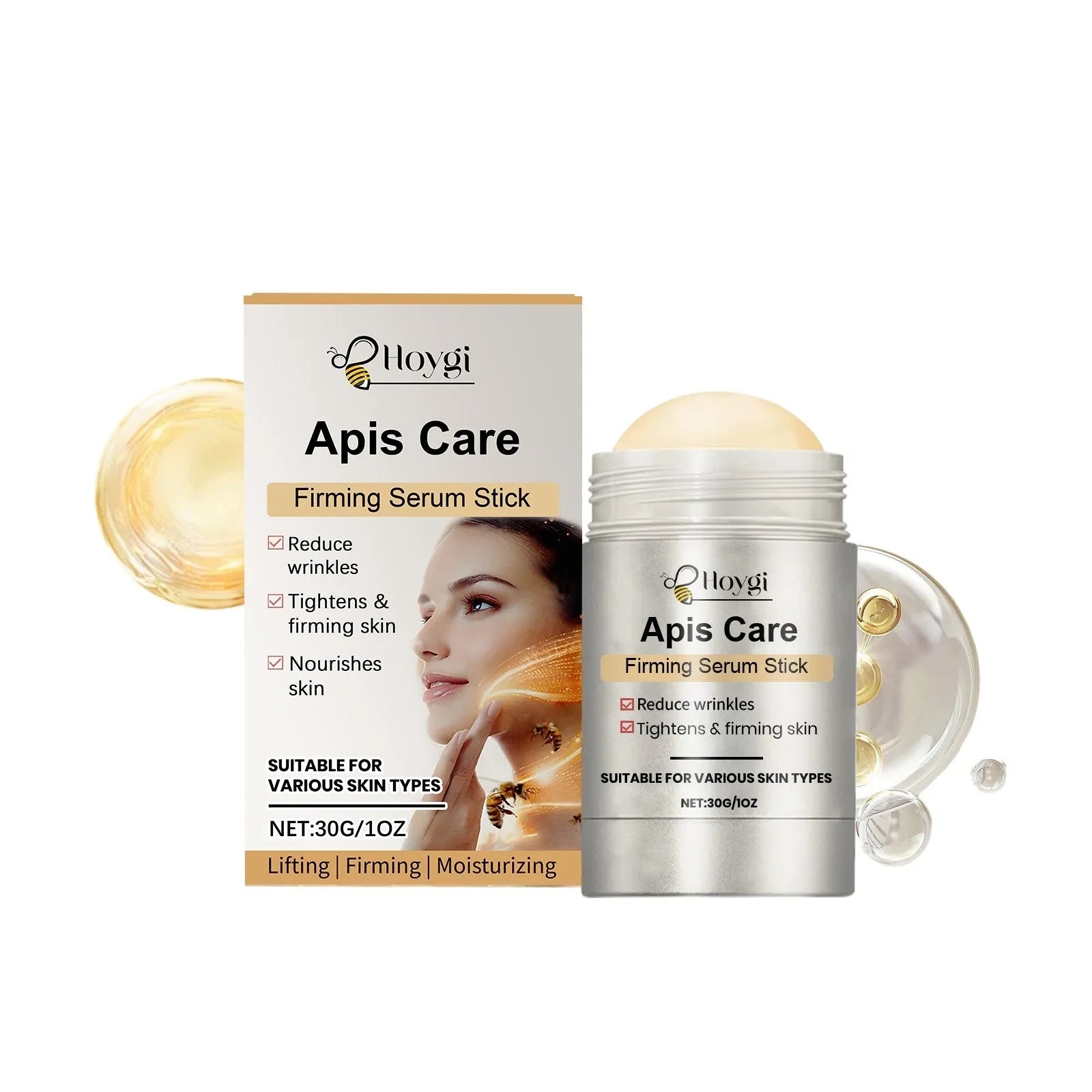 Tightening Rod 30g essence stick for facial application with hyaluronic acid and collagen