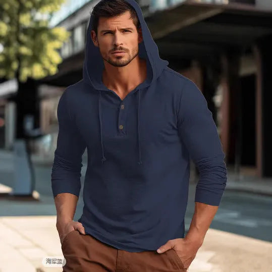 Youth sports hoodie top in 100% cotton with long sleeves, available in dark blue, apricot, black, blue, white, light green.