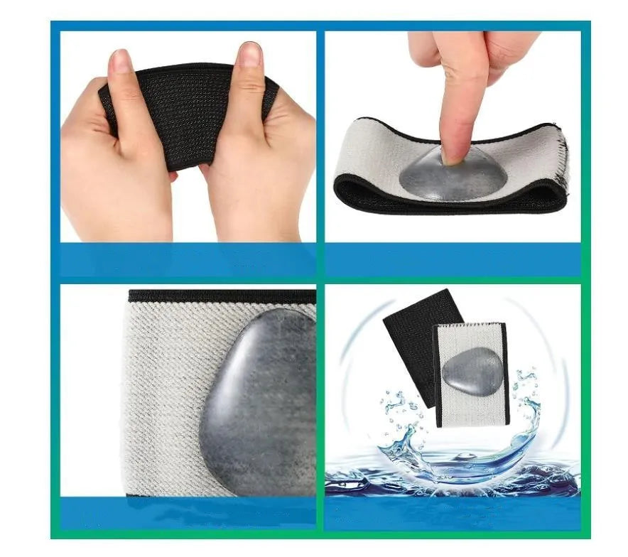 Elastic foot bandage with arch support pad in heart style or ordinary style, made from PU material for flat feet