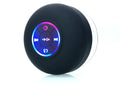 Large suction cup waterproof Bluetooth audio speaker with integrated lighting in multiple colour options