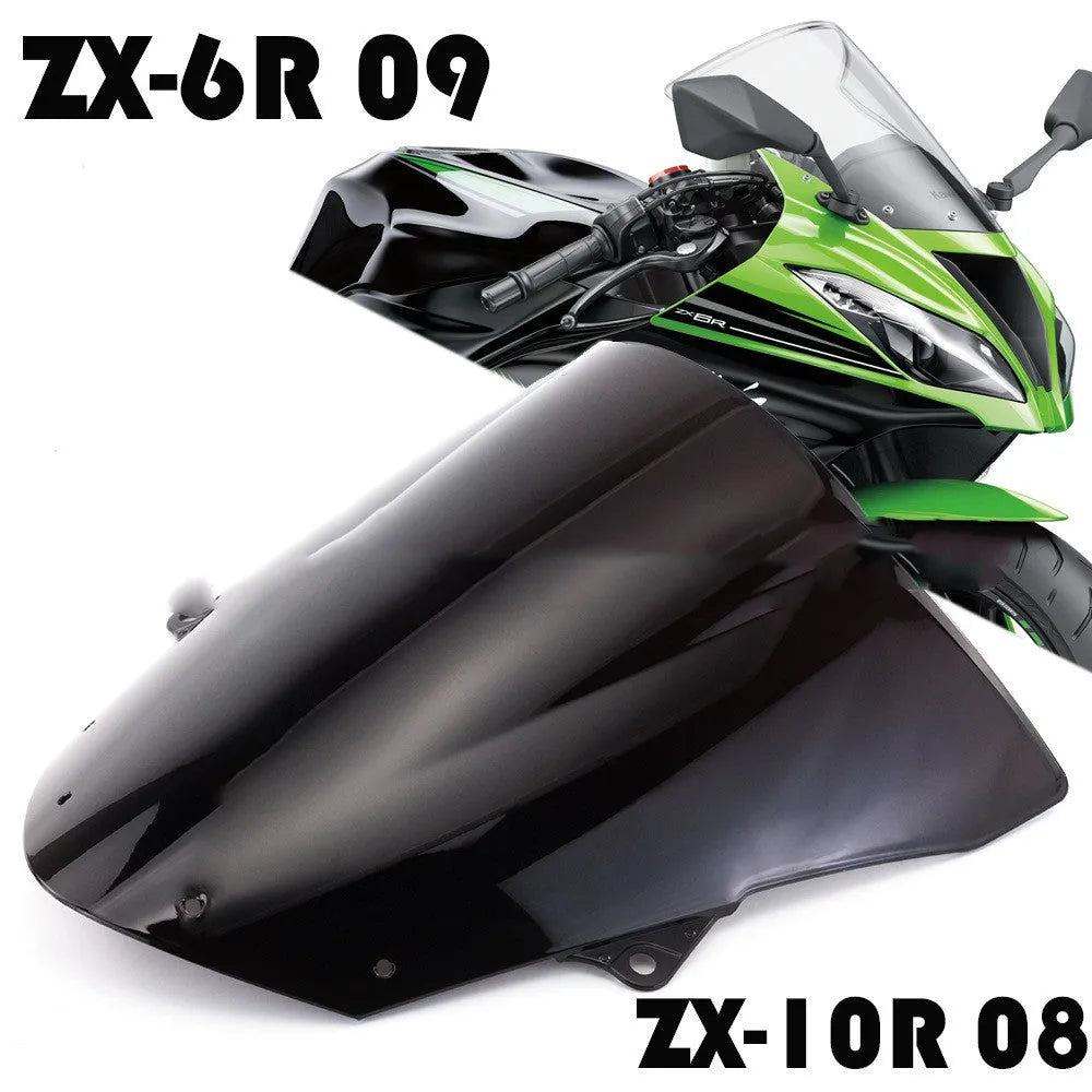 Blue and Brown motorcycle windscreen for Kawasaki ZX-6R ZX-10R sportbikes