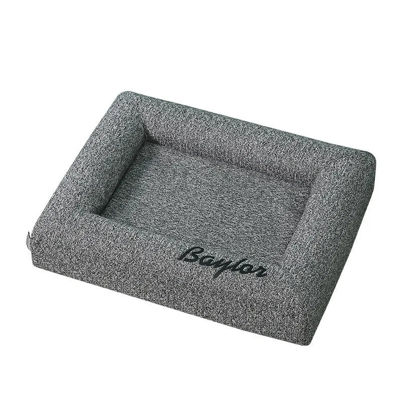 Cloth cat litter mat pet bed in grey, pink, warm yellow, fruit green, sizes S M L