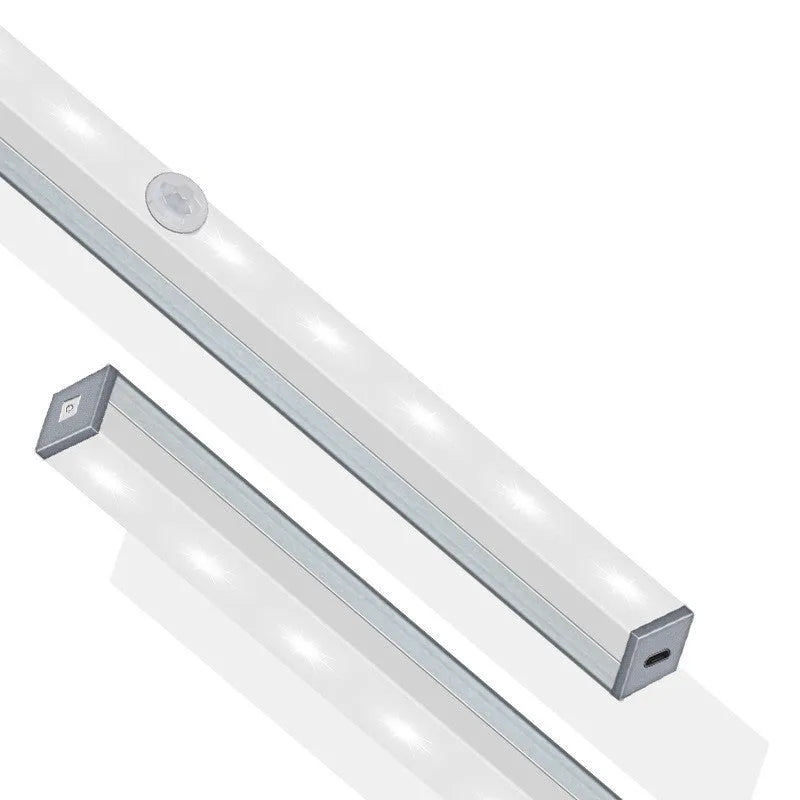 LED human body induction magnetic closet light with aluminium shell and USB charging port