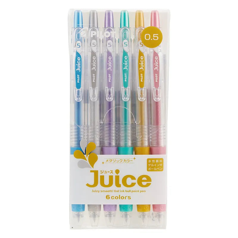 Baiguole gel pen showing multiple colour options including metallic gold, tender pastels and fluorescent orange