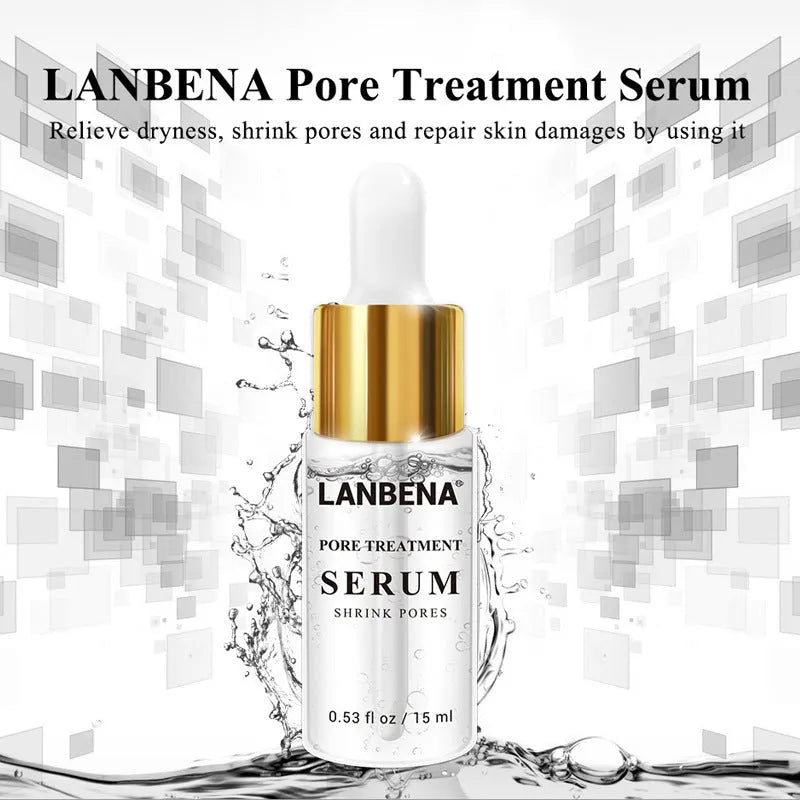 15ml pore treatment serum with witch hazel flower water for blackhead care and large pores