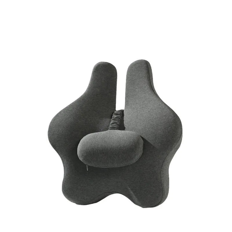 Adjustable memory foam car cushion for waist support in four colour options
