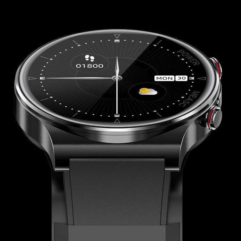 Sleep health multi-sport smart watch, P70 Black, zinc alloy body, tempered glass, TPU strap