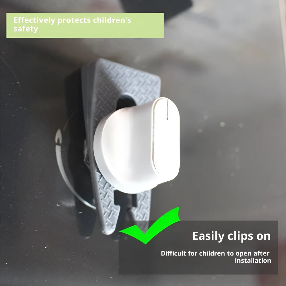 Gray hard plastic gas stove knob safety lock for household gas stove switch protection