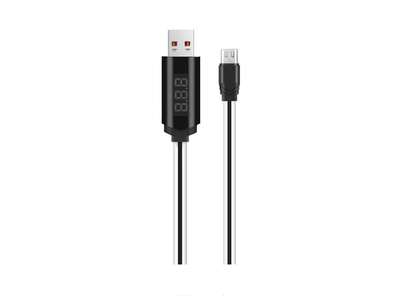 1m fast charging data cable with Micro USB, 8PIN, and Type-C options in red or white