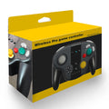 Black wireless gamepad with NFC function for Nintendo Switch and Windows, showing Type-C port and ergonomic design