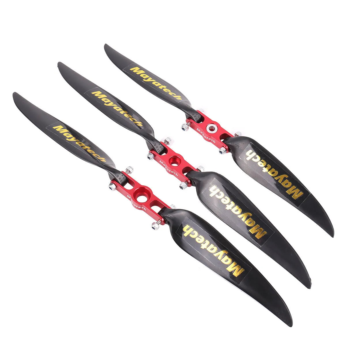 Black folding paddle with quick disassembly mechanism and 12x6.5cm fittings for kayaks