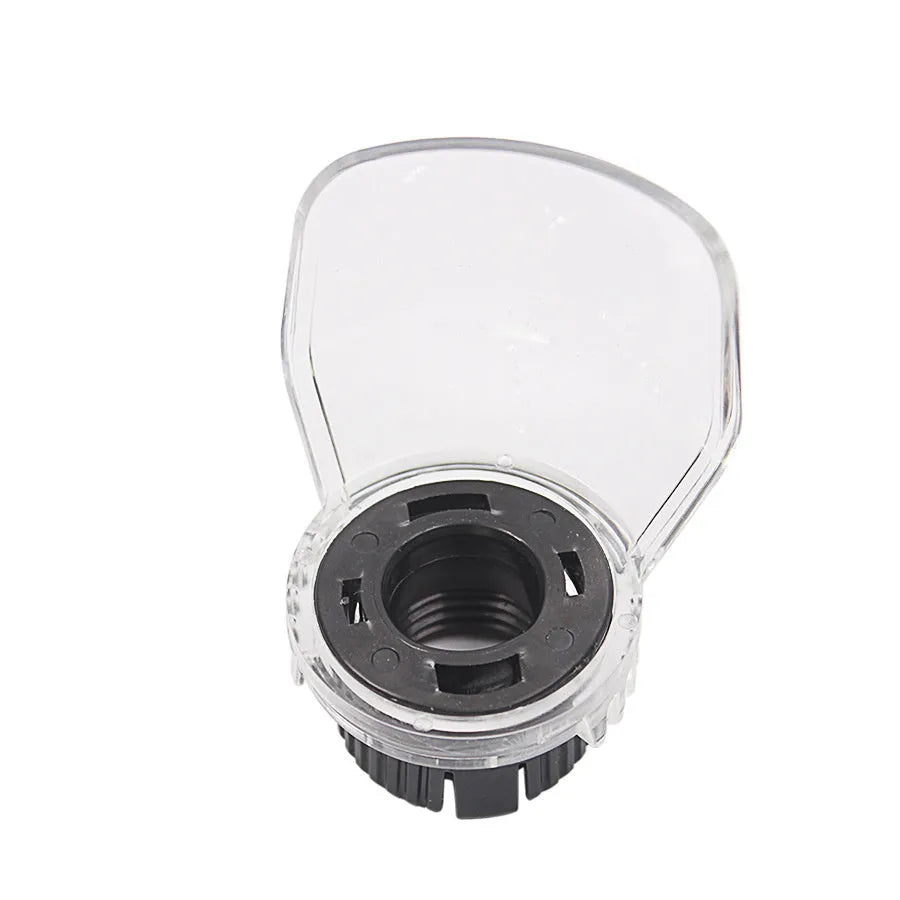 Transparent plastic horn cover for Delta grinders with 17.5-19mm thread port, weighing 22 grams