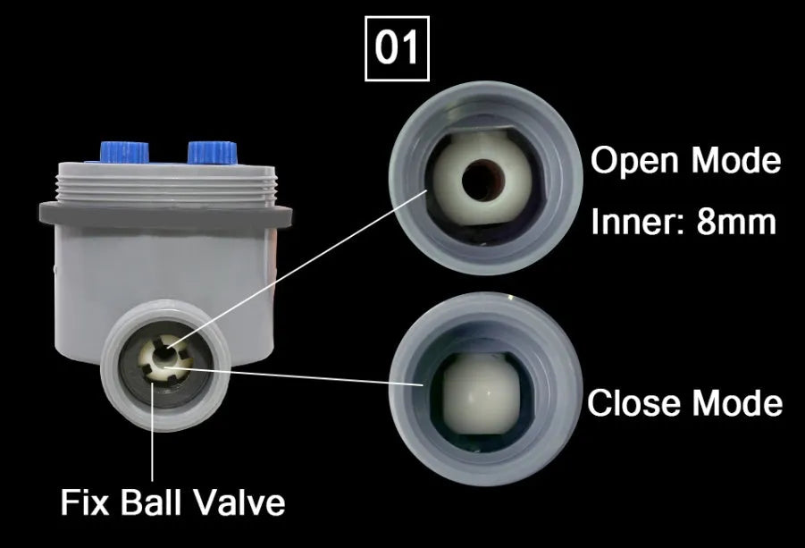 Programmable automatic garden watering timer with display and faucet connection