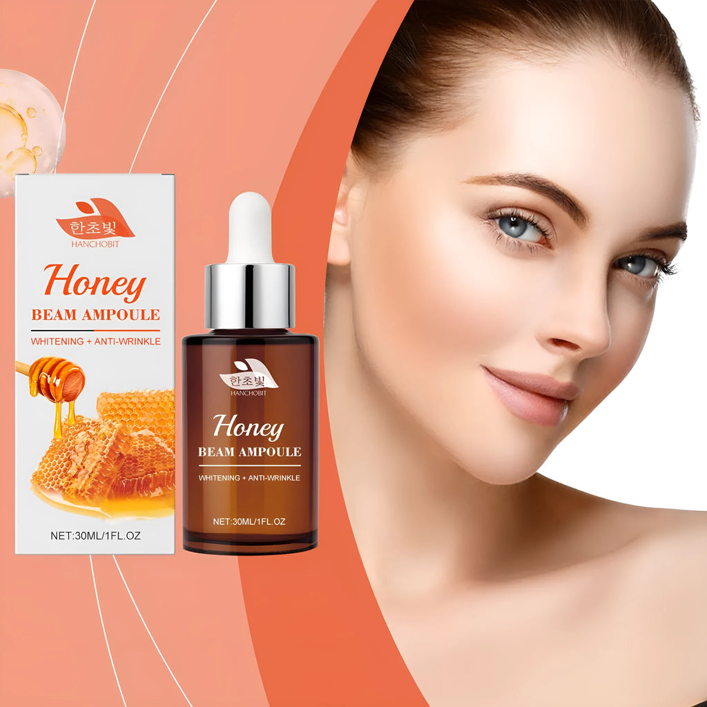 30ml bottle of moisturising skin colour facial liquid with glycerol honey and botanical extracts