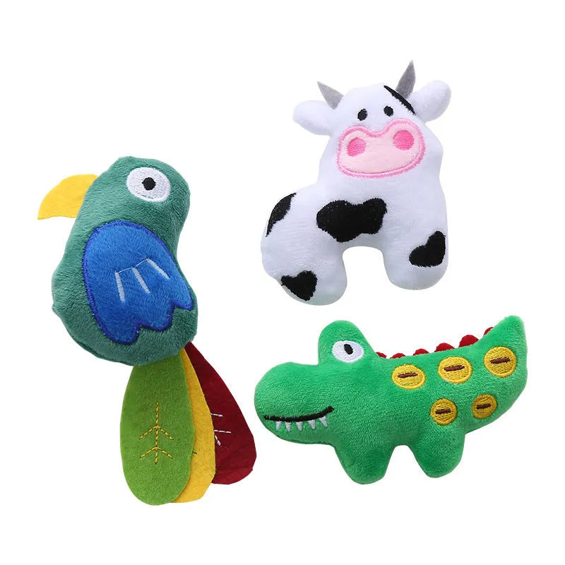Plush parrot-shaped cat toy with catnip for bite-resistant interactive play.
