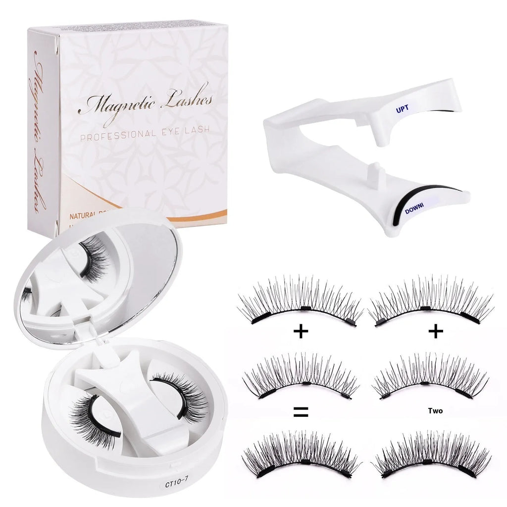 Magnetic false eyelashes with integrated soap holder portable beauty accessory CT10 series