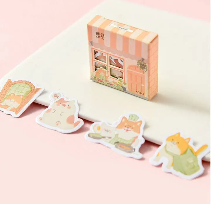 Penguin-themed paper account and decoration stickers in various widths from 20mm to 50mm