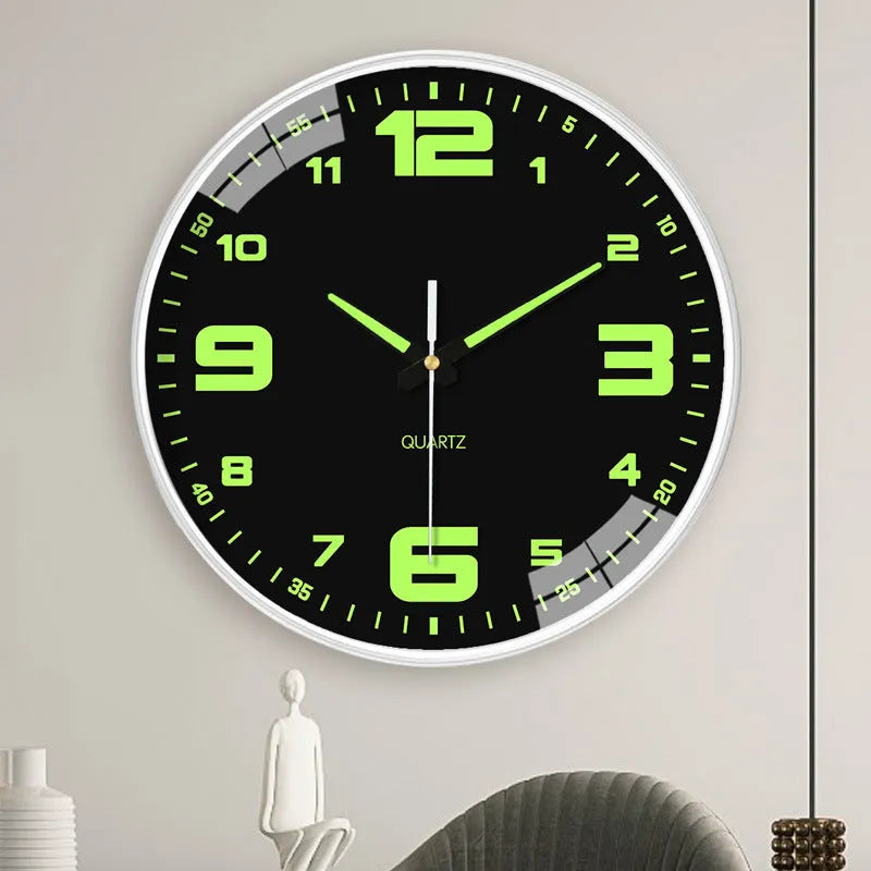 8-inch 20cm luminous wall clock with modern design for home or office use