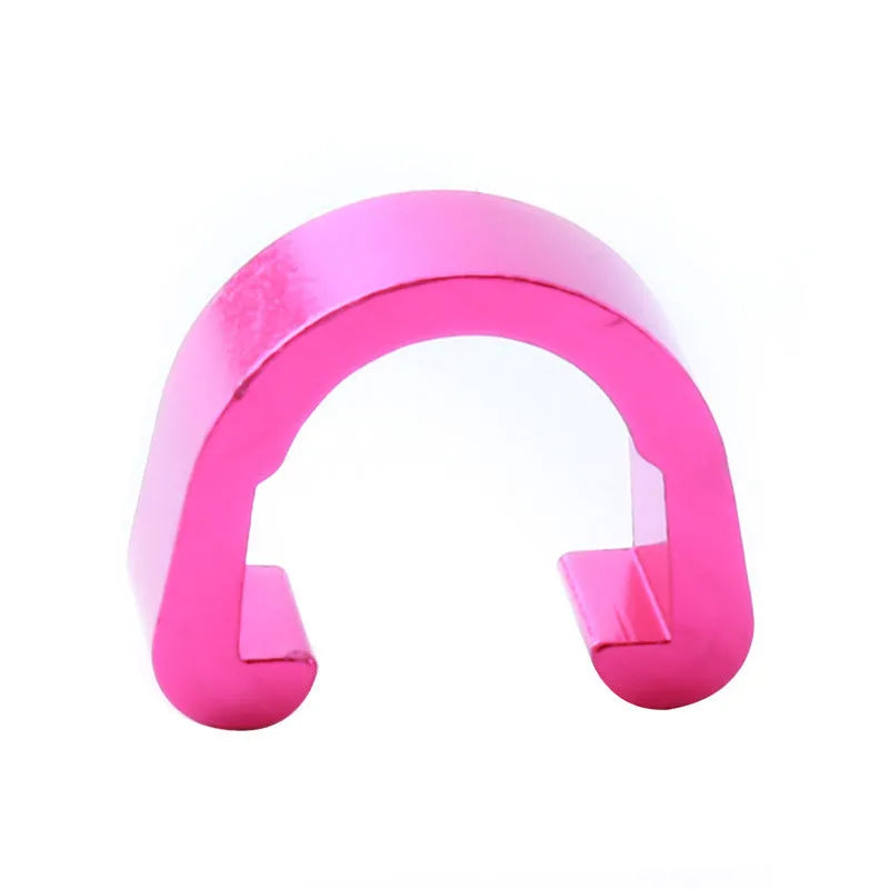 Aluminium alloy C-shaped buckle measuring 10.2x13x5mm in eight colour options