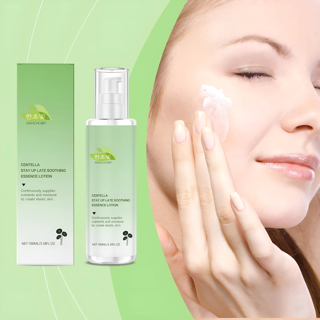 100ml bottle of Snow Grass Soothing Milk body moisturiser with hyaluronic acid and centella extract.