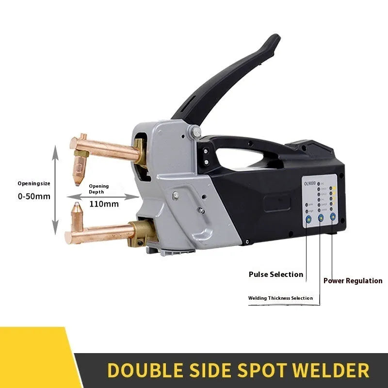 OL8000 double-sided spot welder with manual driver, pulse control, and six welding heads for butt welding applications