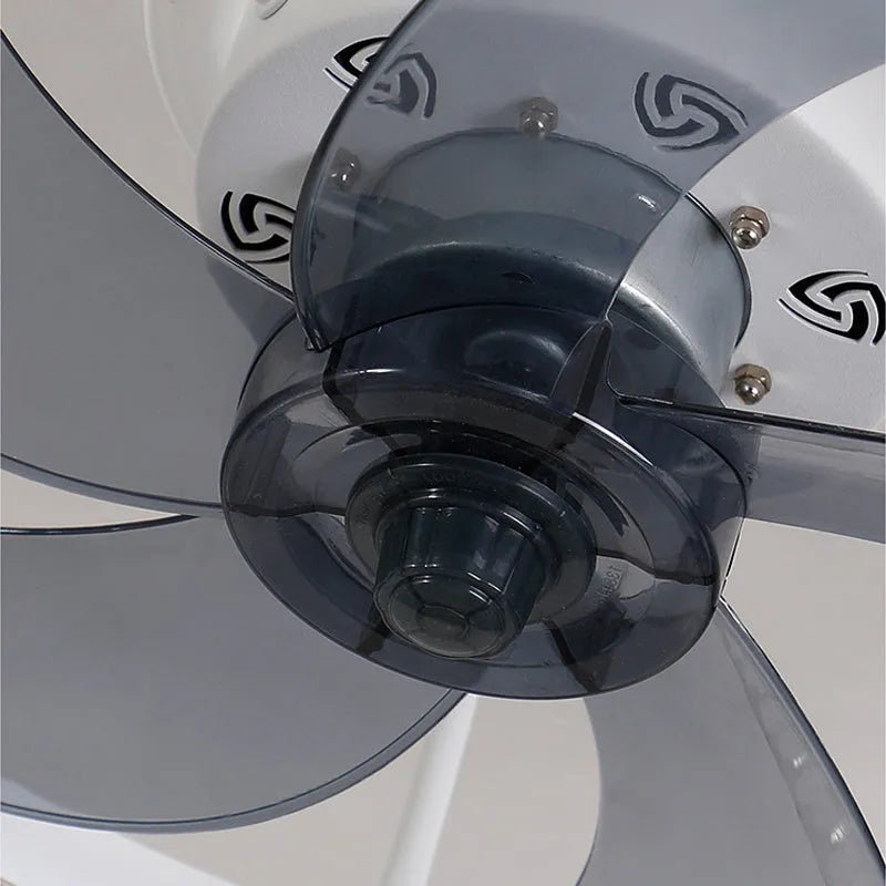 Nordic-style ceiling fan lamp with 50cm blades and LED light in coffee gold colour