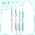 Double-headed fluorescent pen with 0.5mm plastic shell for student calligraphy practice in cheese mint and sea salt ice cup colours