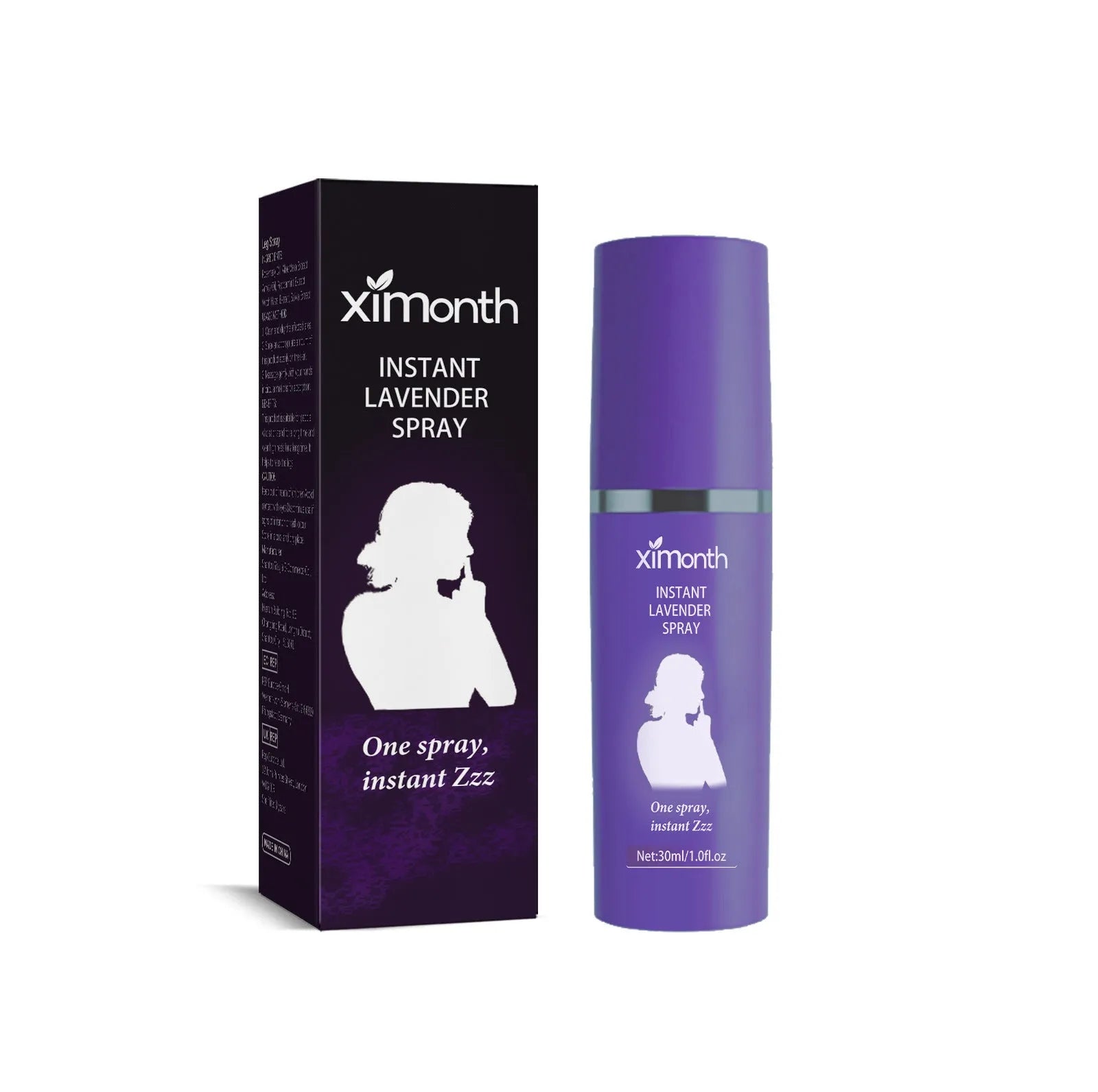 30ml bottle of lavender sleep spray for bedtime relaxation and body fatigue relief.